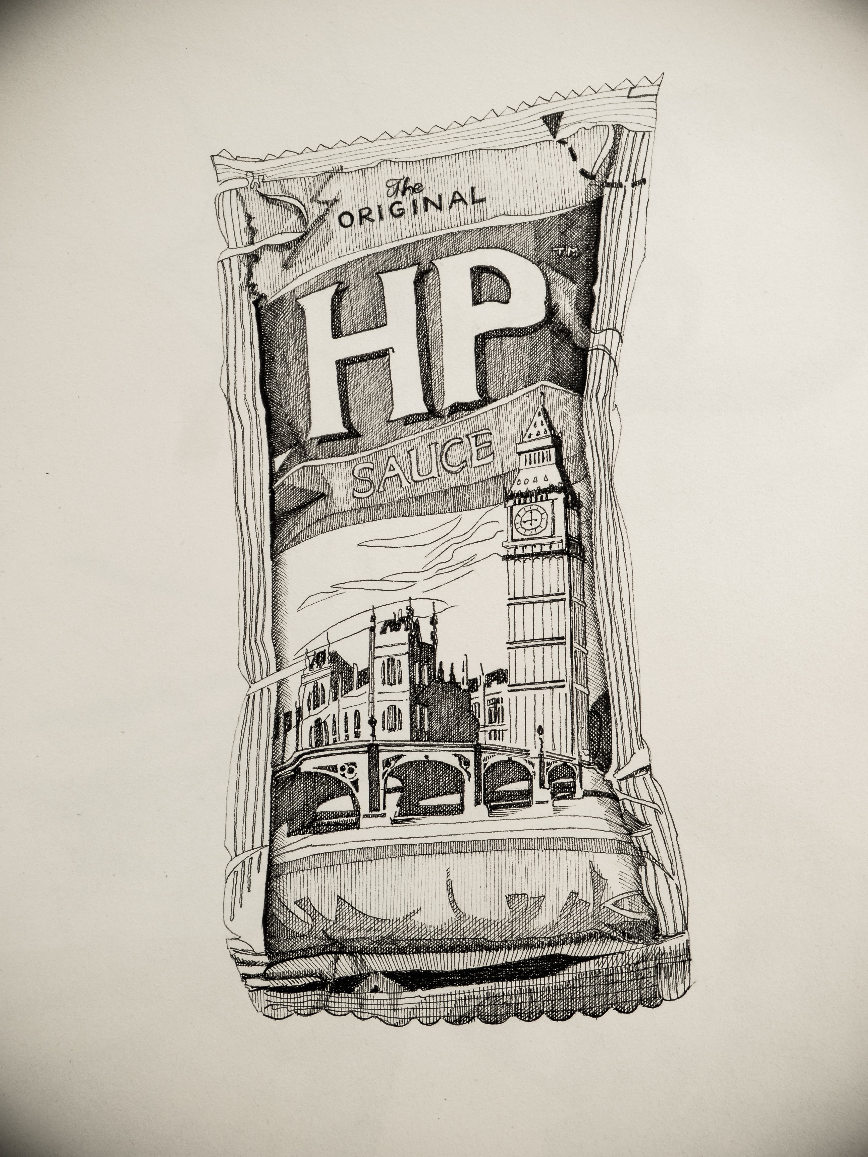 HP Sauce sachet number 263